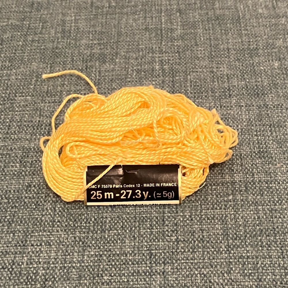 Yellow Needlepoint Thread Yarn